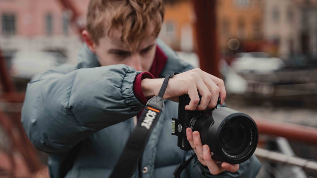 Moi shootant un client à lyon