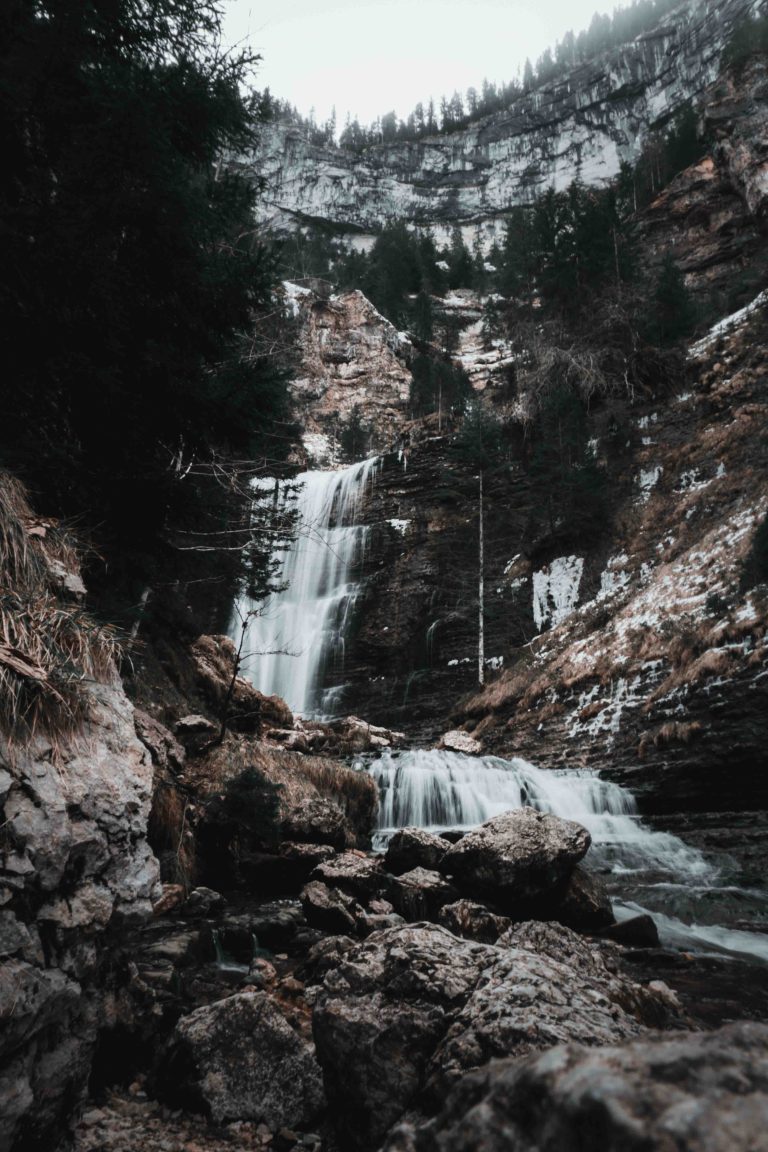 Paysage d'une cascade